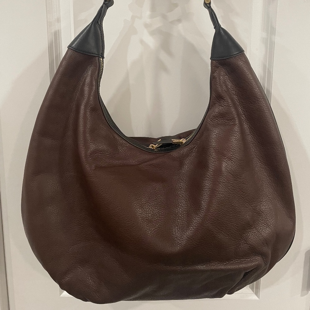 India Hicks Leather Hobo Bag